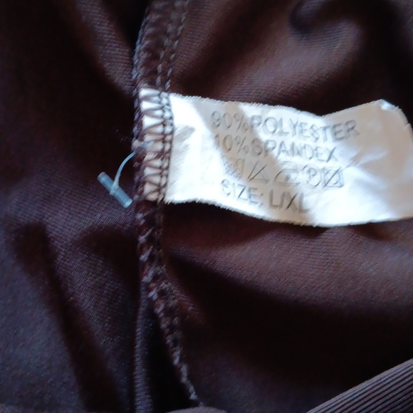 Brown Latex Leggings - Picture 4 of 4